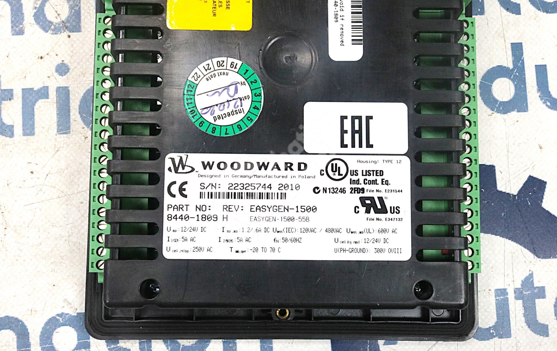 8440-1809 By Woodward EASYGEN-1500 12-24VDC Single-Unit Genset Controller NSNB