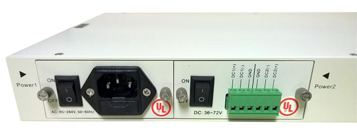 OLPS-RM-35-AD - Optical Line Protection System 1:1 with dual power and network management options, rack 19", 1U