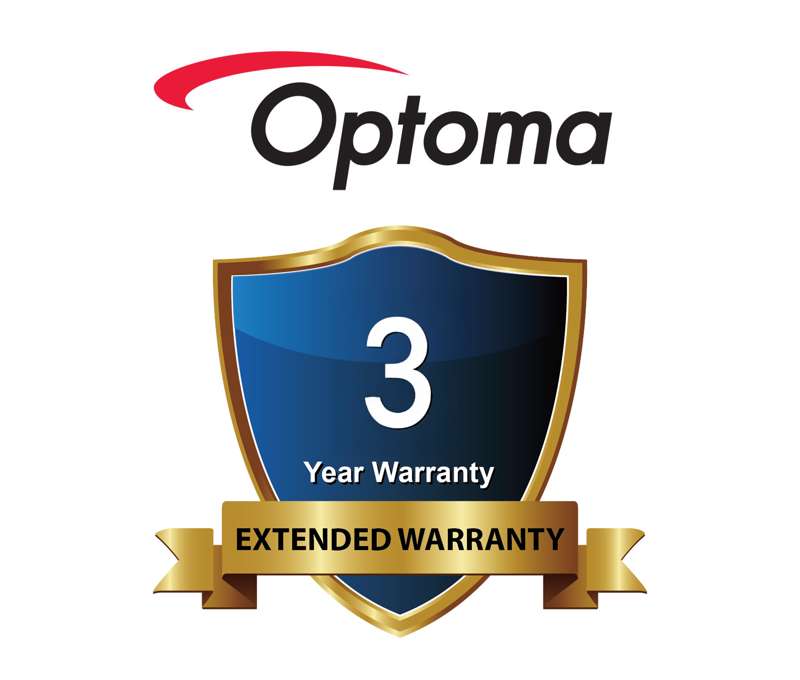 Optoma 3 year Extended Warranty for Optoma Projectors