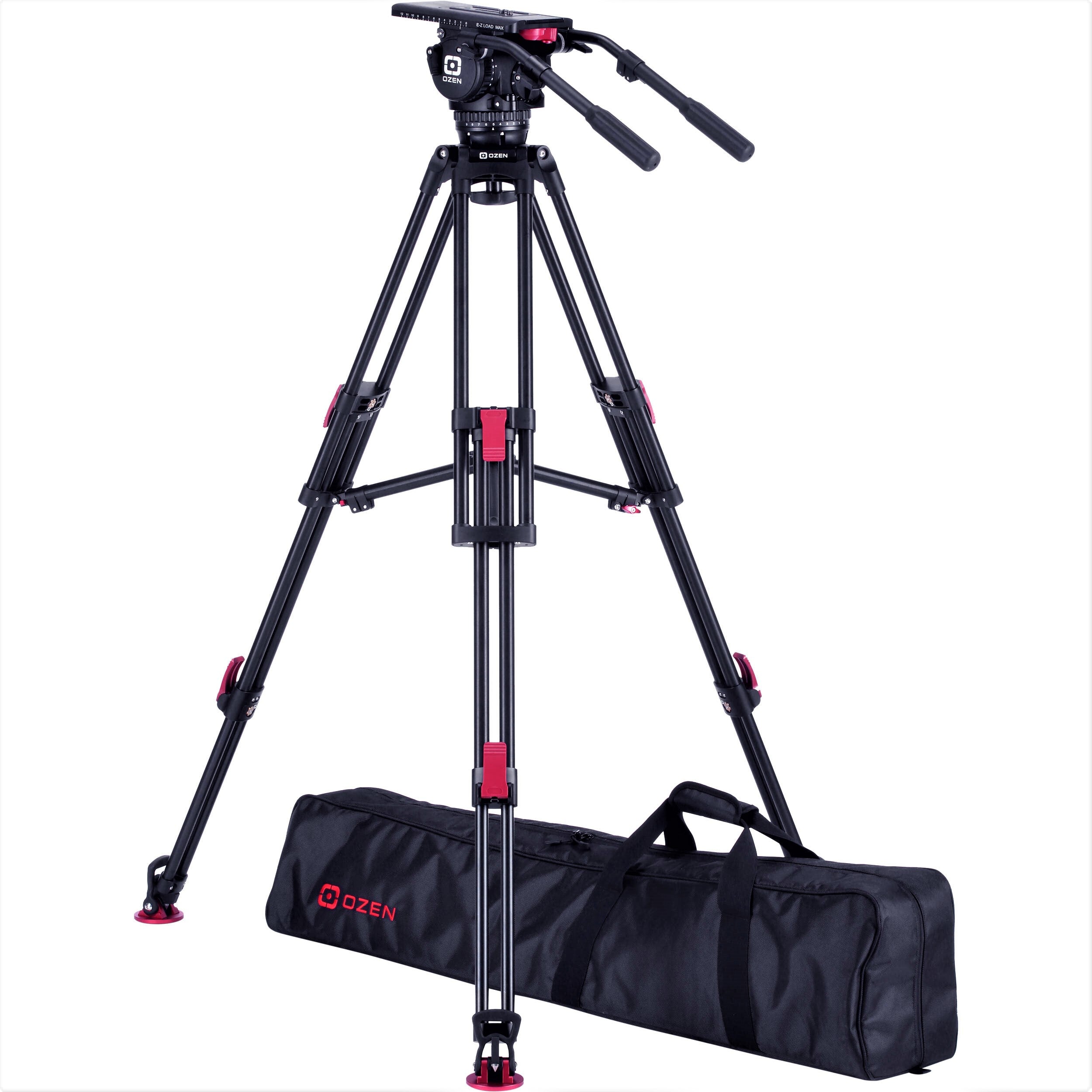 OZEN 18AL2HDM 100mm AGILE 18M E-Z LOAD MAX Tripod System