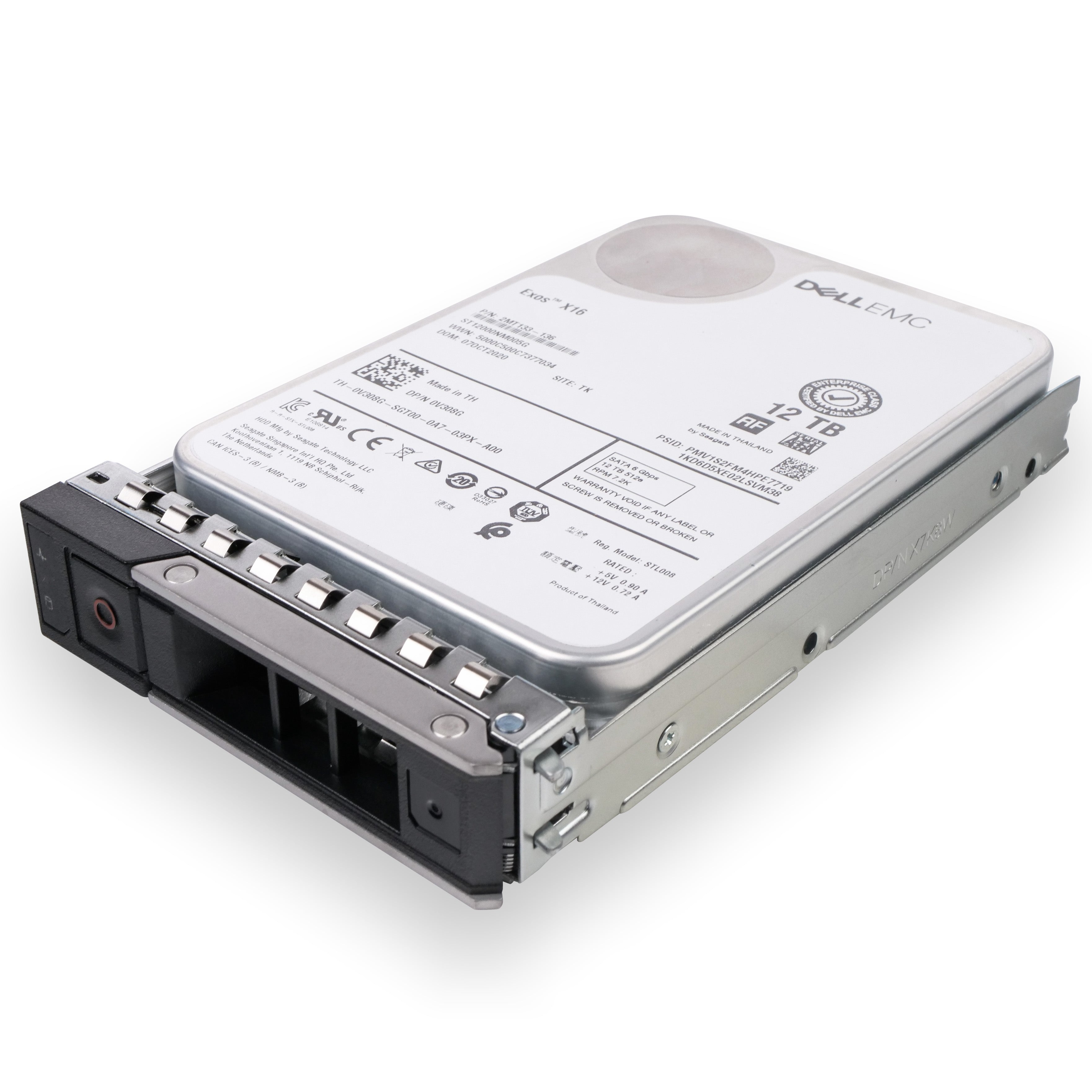 Dell G14 400-AYSQ 12TB 7.2K RPM SATA 6Gb/s 512e 256MB 3.5in Refurbished HDD