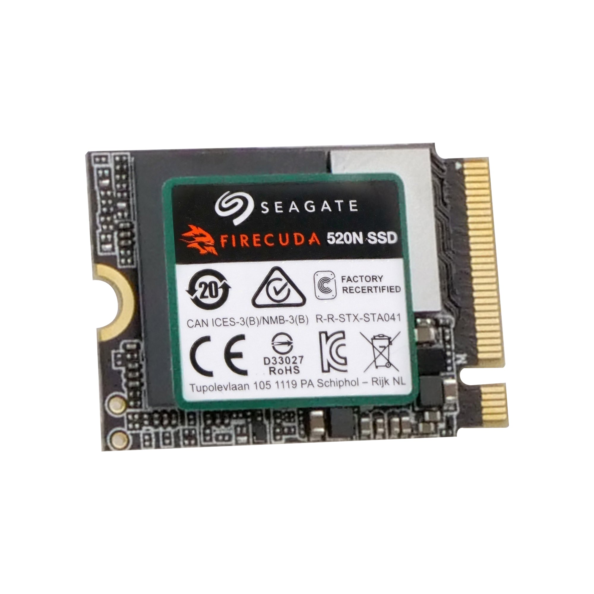 Seagate FireCuda 520N ZP1024GV30002 1TB PCIe Gen 4 ×4 NVMe 1.4 8GB/s M.2 2230 Recertified SSD