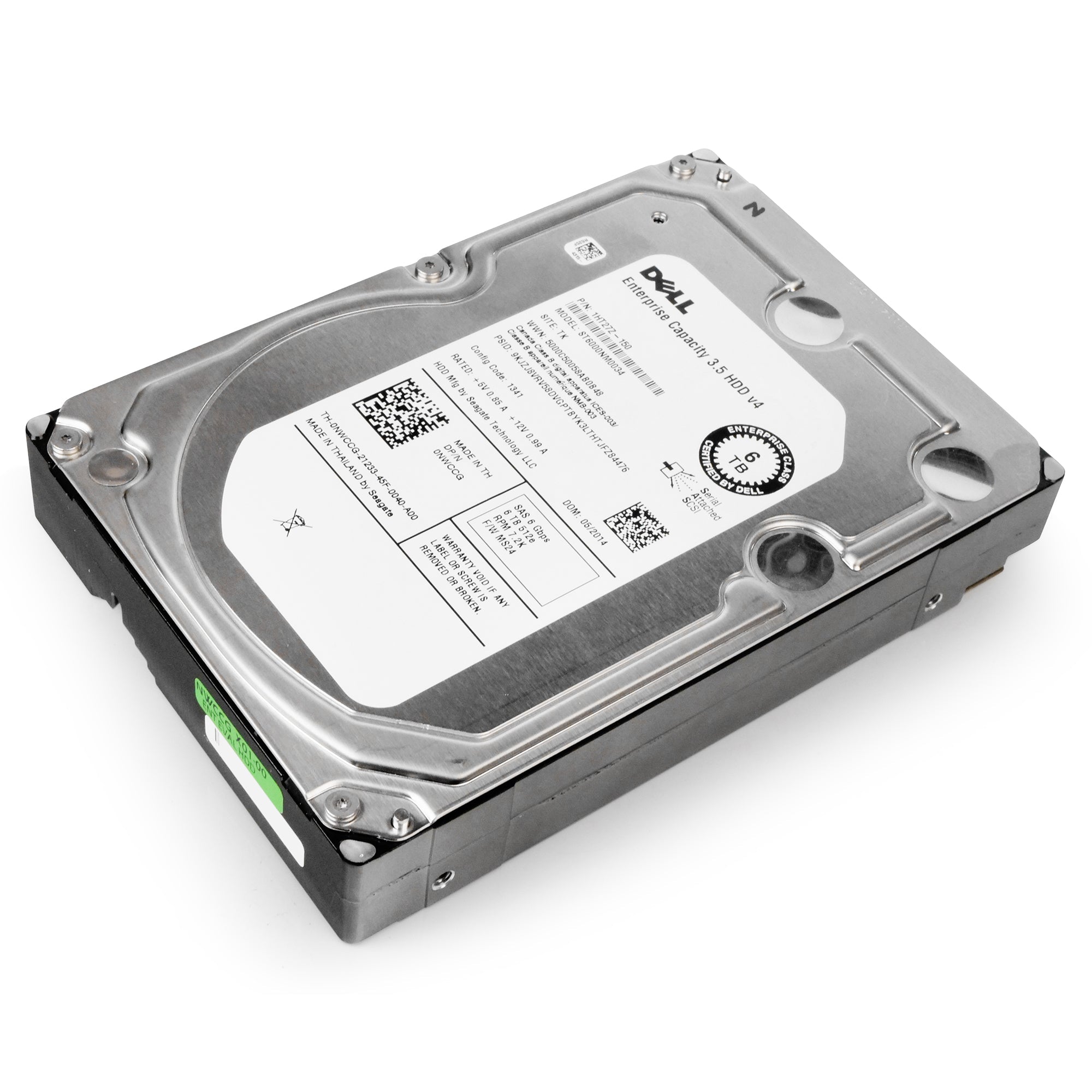 Dell/Seagate V4 ST6000NM0034 6TB 7.2K RPM SAS 6Gb/s 512e 128 MB 3.5in HDD