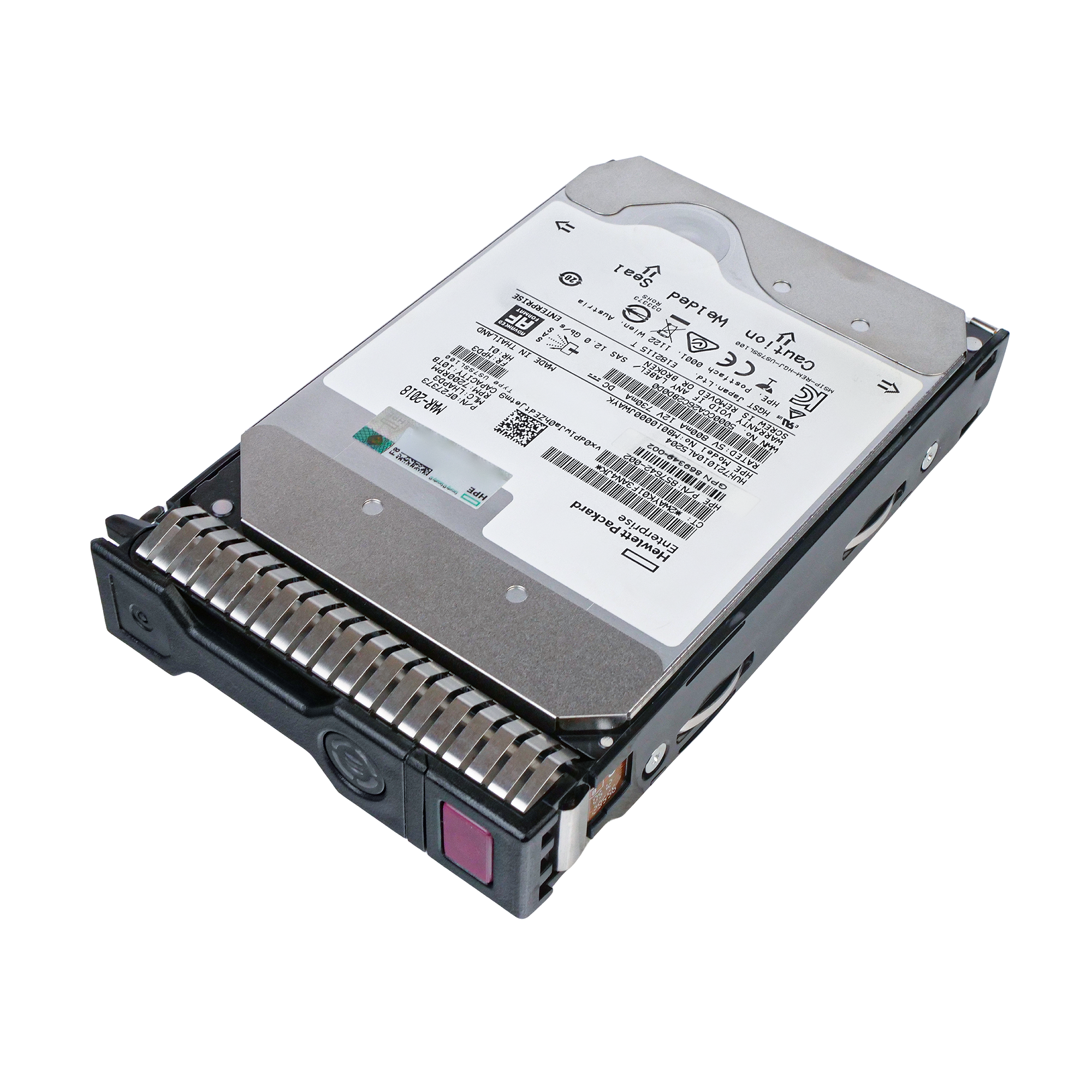 HP Generation 8 857642-002 MB010000JWAYK 10TB 7.2K RPM SAS 12Gb/s 512e 256MB 3.5in Refurbished HDD