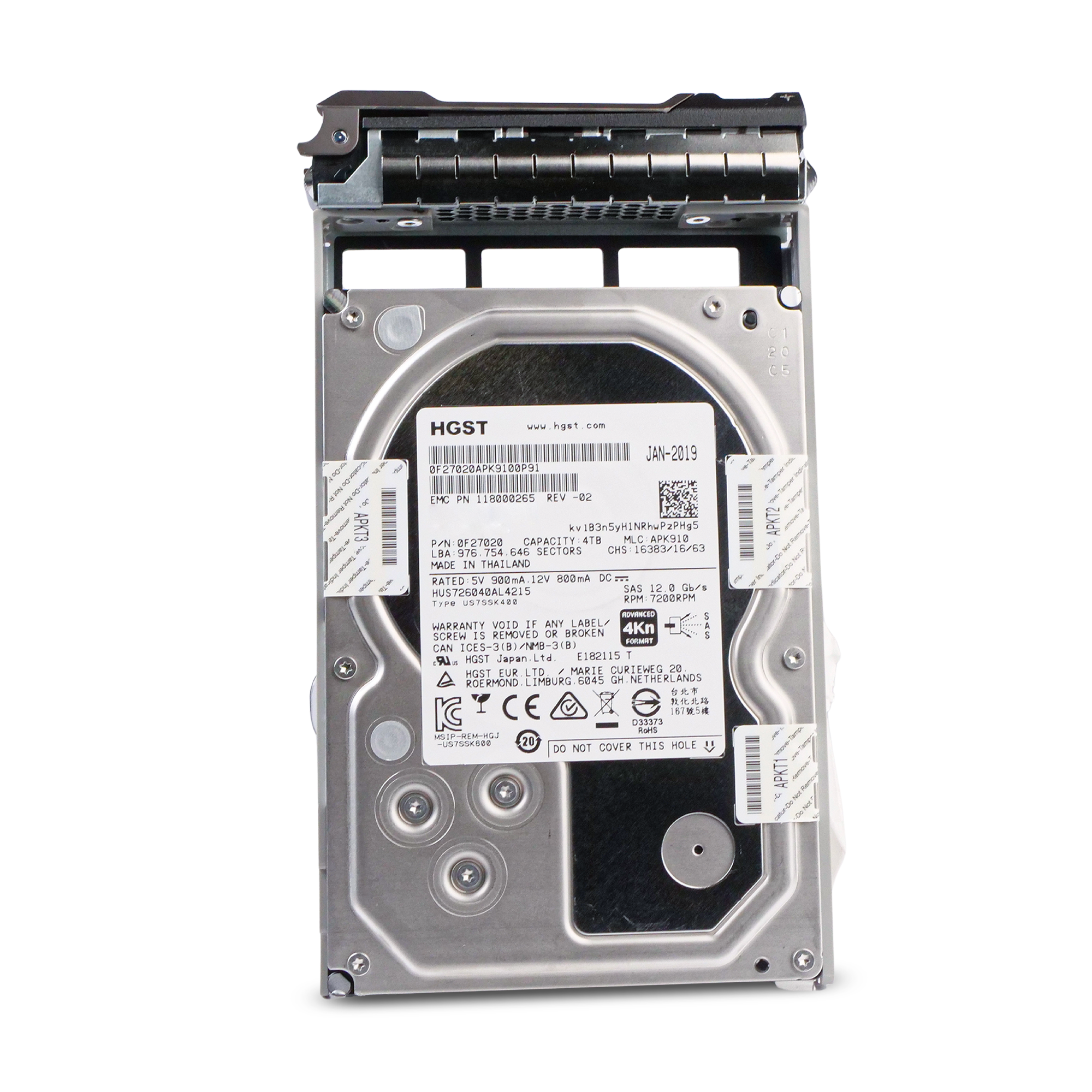 Dell G13 118000265 4TB 7.2K RPM SAS 12Gb/s 4Kn 128MB 3.5in HDD