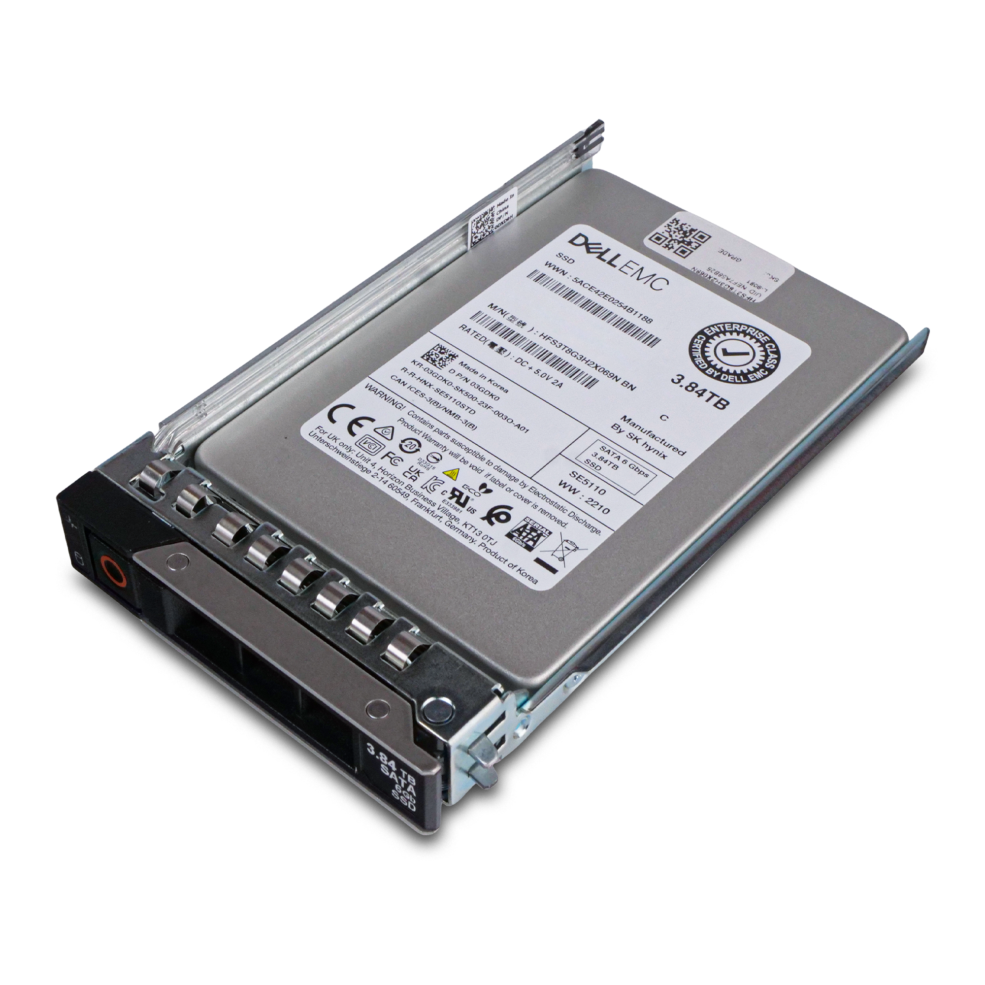 Dell G14 400-AUZD 3.84TB 1 DWPD SATA 6Gb/s 3D TLC 2.5in Refurbished SSD