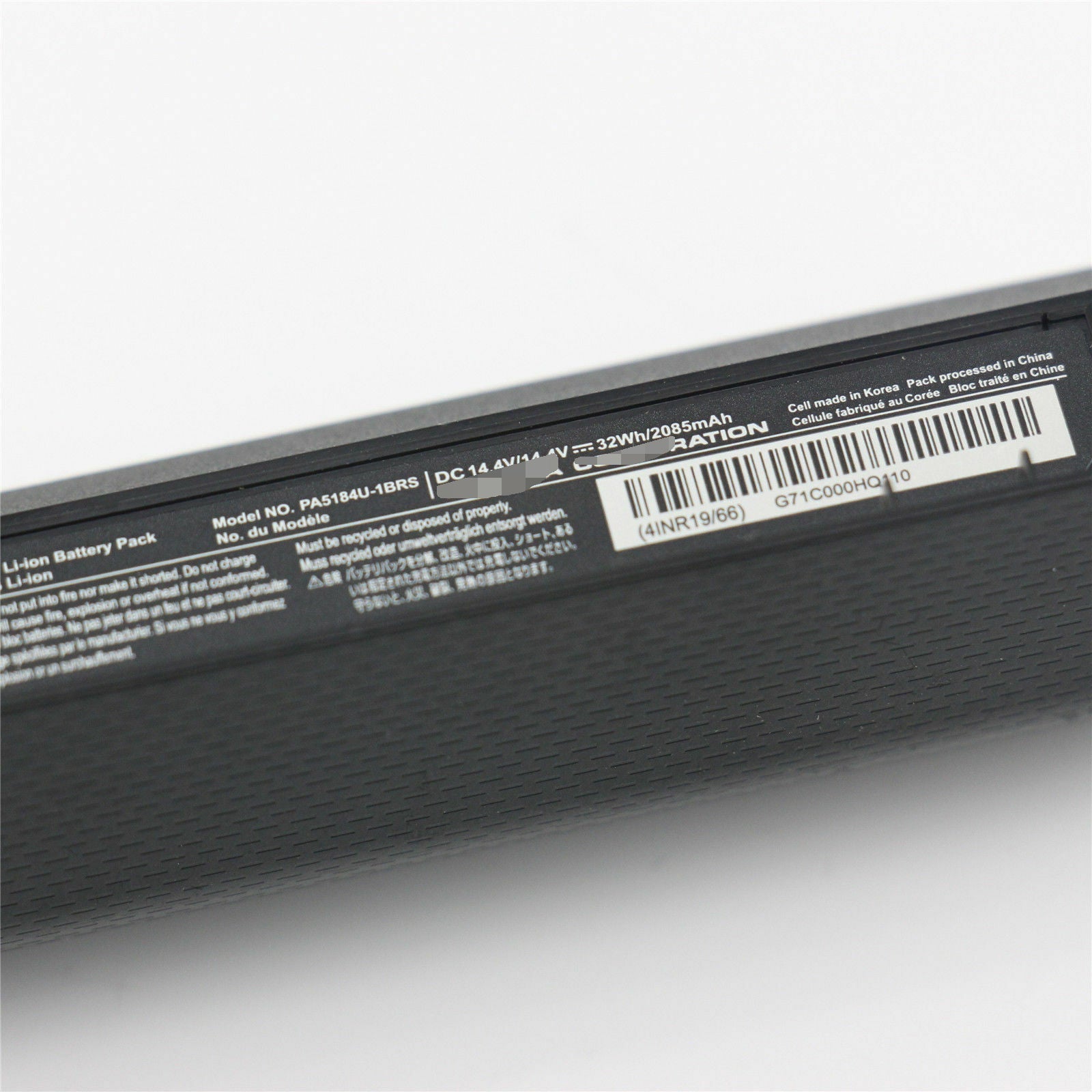PA5184U-1BRS PA5185U PA5186U Battery for Toshiba Satellite L50-B L50-C
