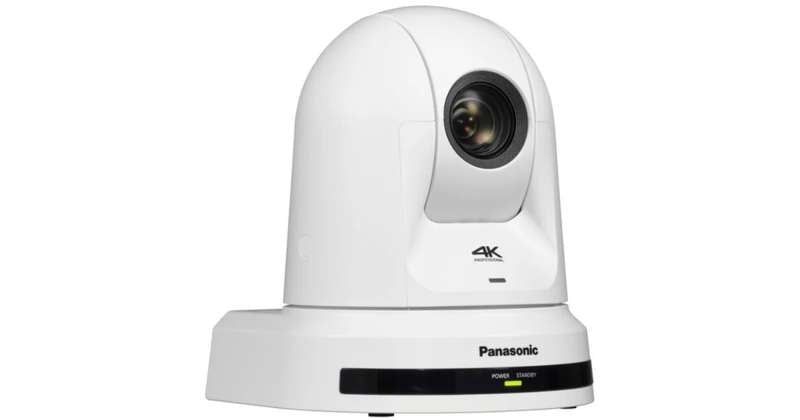Panasonic 4K PTZ Camera with 20x Optical Zoom & Built-In Auto Tracking (White)