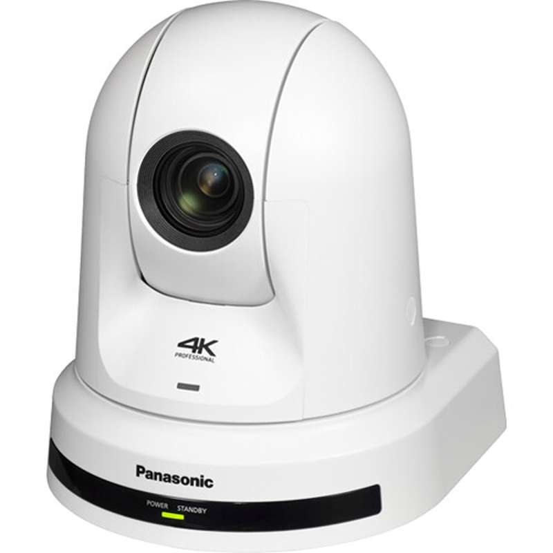 Panasonic 4K PTZ Camera with 24x Optical Zoom, 3G-SDI/HDMI, Auto Tracking & NDI|HX (White)