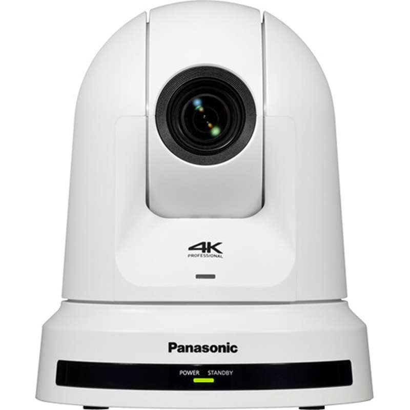 Panasonic 4K PTZ Camera with 24x Optical Zoom, 3G-SDI/HDMI, Auto Tracking & NDI|HX (White)
