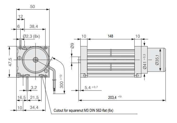 QG030-148/12 ebm papst Fan Blower 6.2W