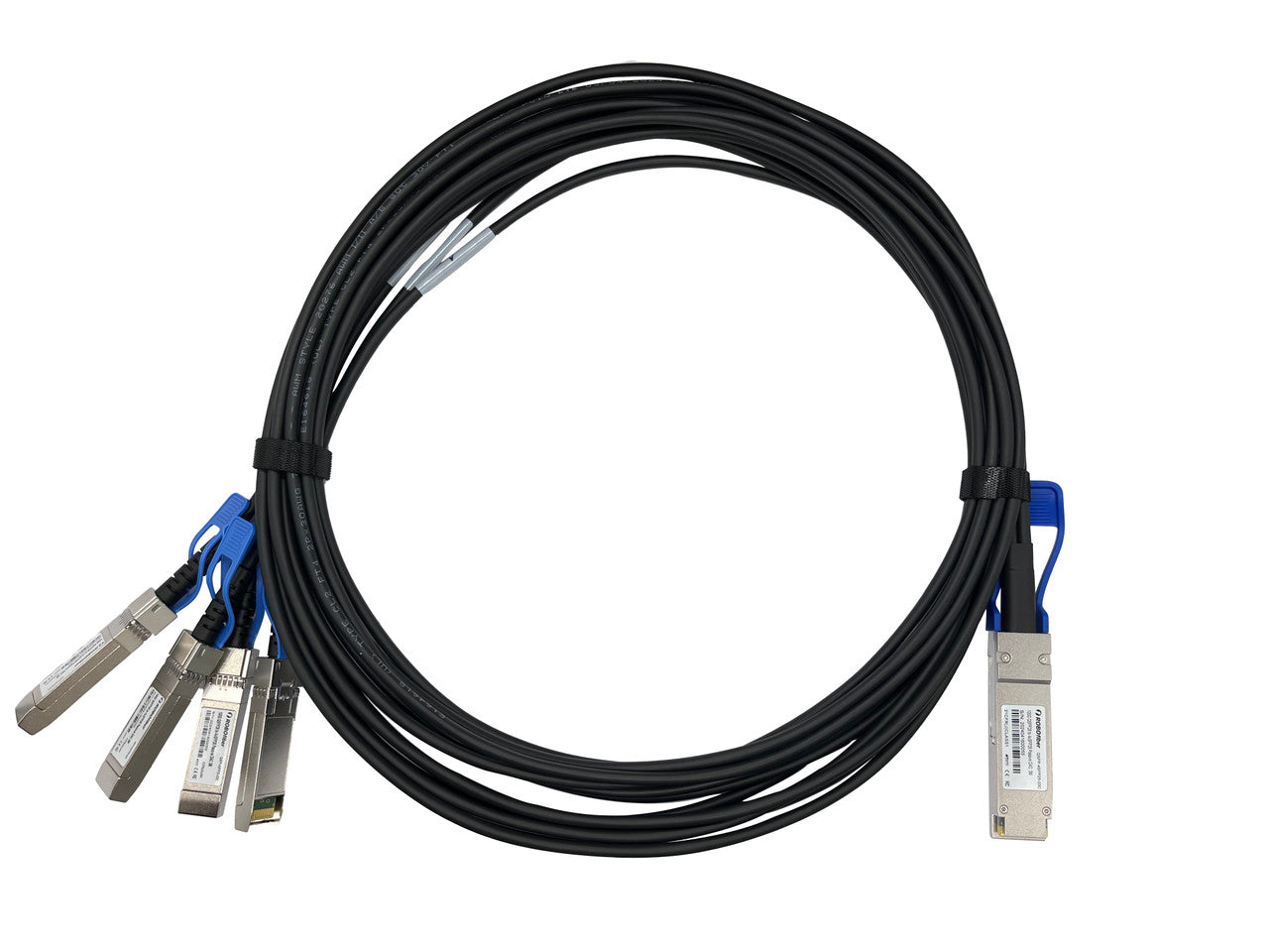 QSFP28 100G to 4x SFP28 25G Passive Copper DAC Breakout Cable 3m Length