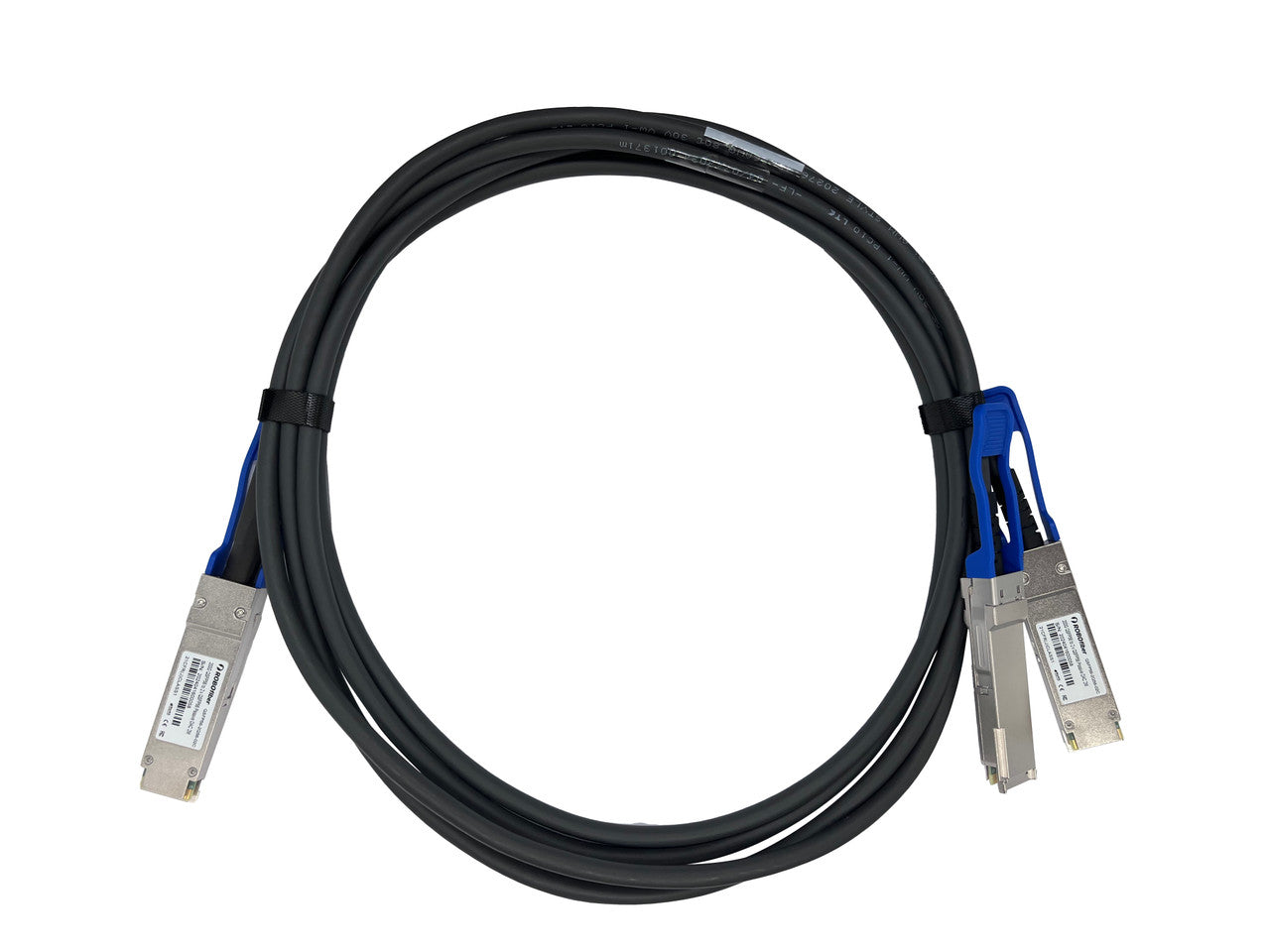 QSFP56 200G to 2x QSFP56 100G passive copper DAC breakout cable 2m length