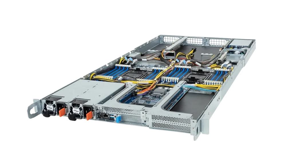 Gigabyte R183-SF2-IAL1 Intel Xeon Scalable DDR5 1U Rackmount/GPU Server4 x dual-slot Gen5 GPUs