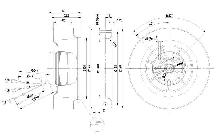 R2S175-AA07-39 ebm papst centrifugal fan