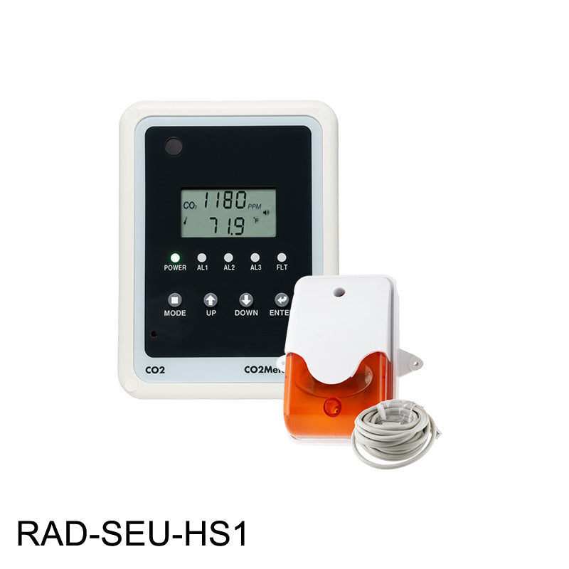 Single Sensor CO2 Monitoring System and Horn Strobe