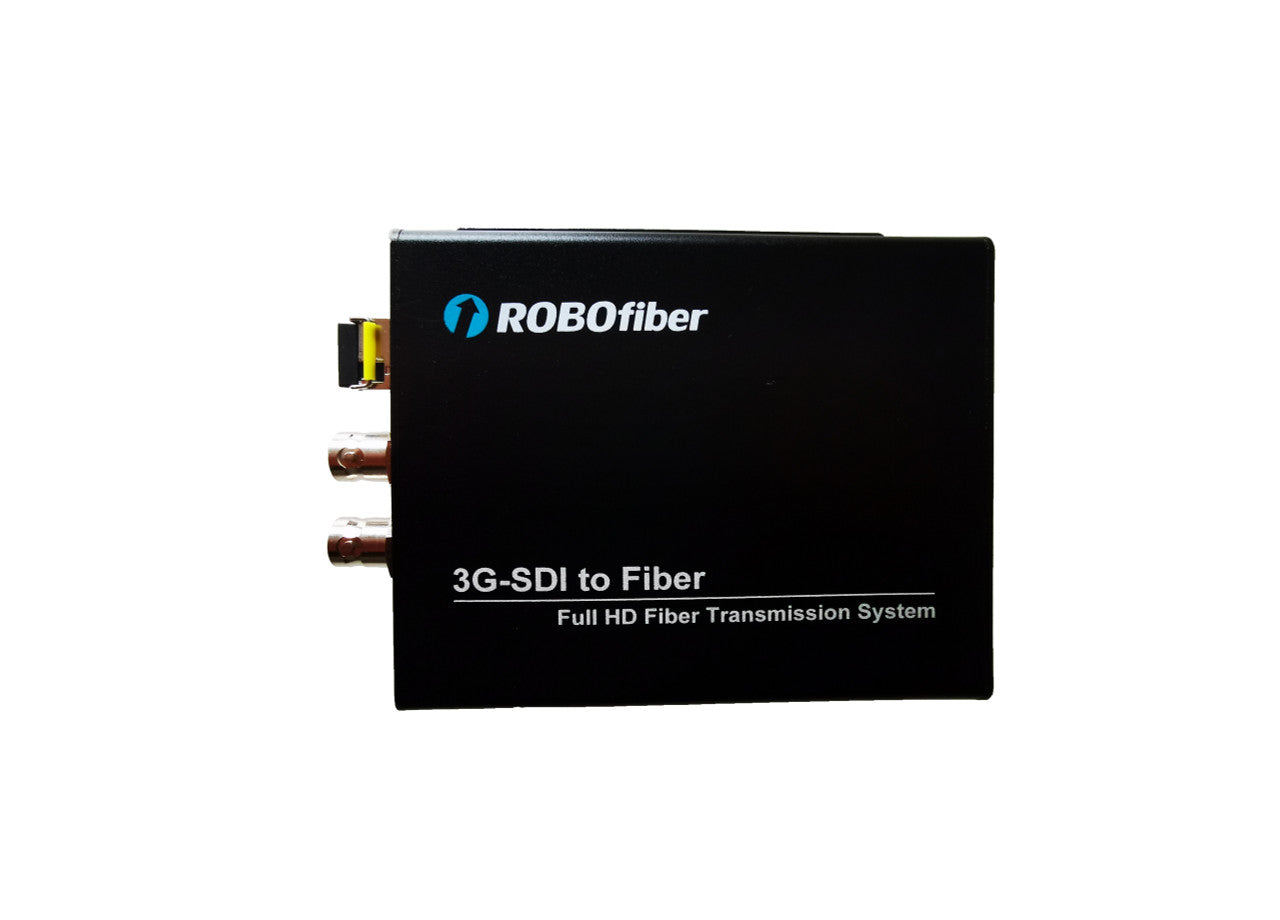 RB-3GSDI-01-T 3G SDI over SM or MM fiber transmitter single strand, 20Km reach, with RS485 channel transport, SMPTE 424M, Industrial hardened