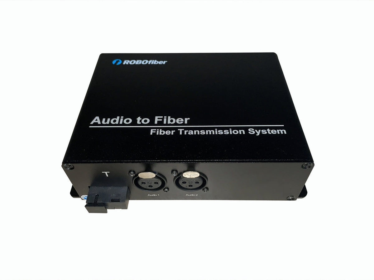 RB-AUDIO-02M-T two XLR balanced audio channels over fiber extender (Transmitter) single strand MMF, 2Km reach, SC
