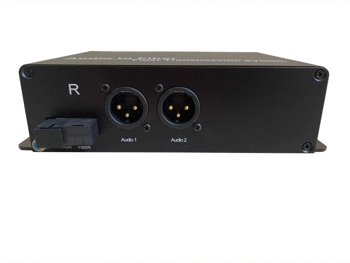 RB-AUDIO02-R two XLR balanced audio channels over fiber extender (Receiver) single strand SMF 20Km or MMF 1Km reach, SC connector