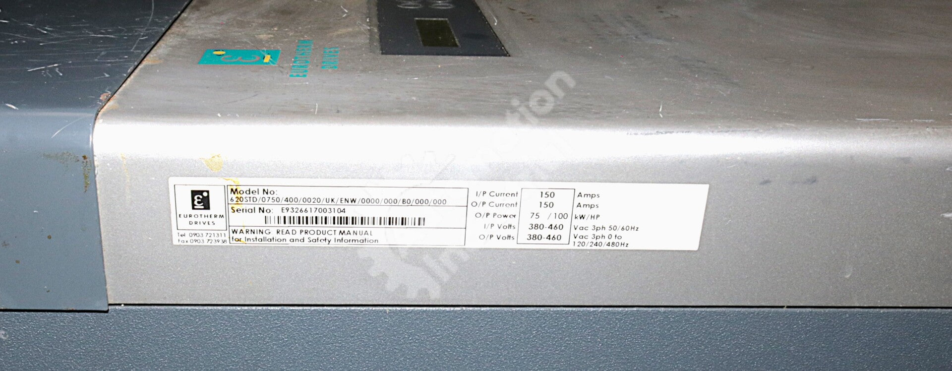 Eurotherm 620STD/0750/400/0020/UK/ENW/0000/000/B0/000/000 75kW Vector Link Drive