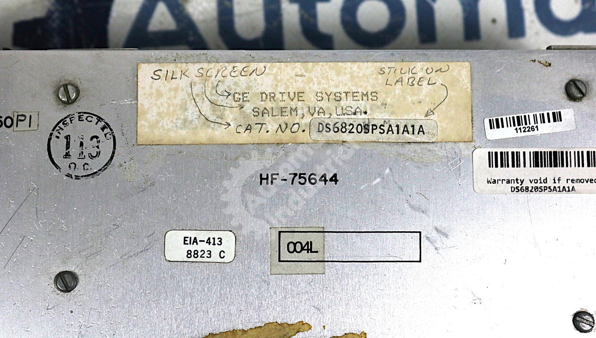 DS6820SPSA1A1A By General Electric DS6820SPSA 115V-230V Connect Jumper Input
