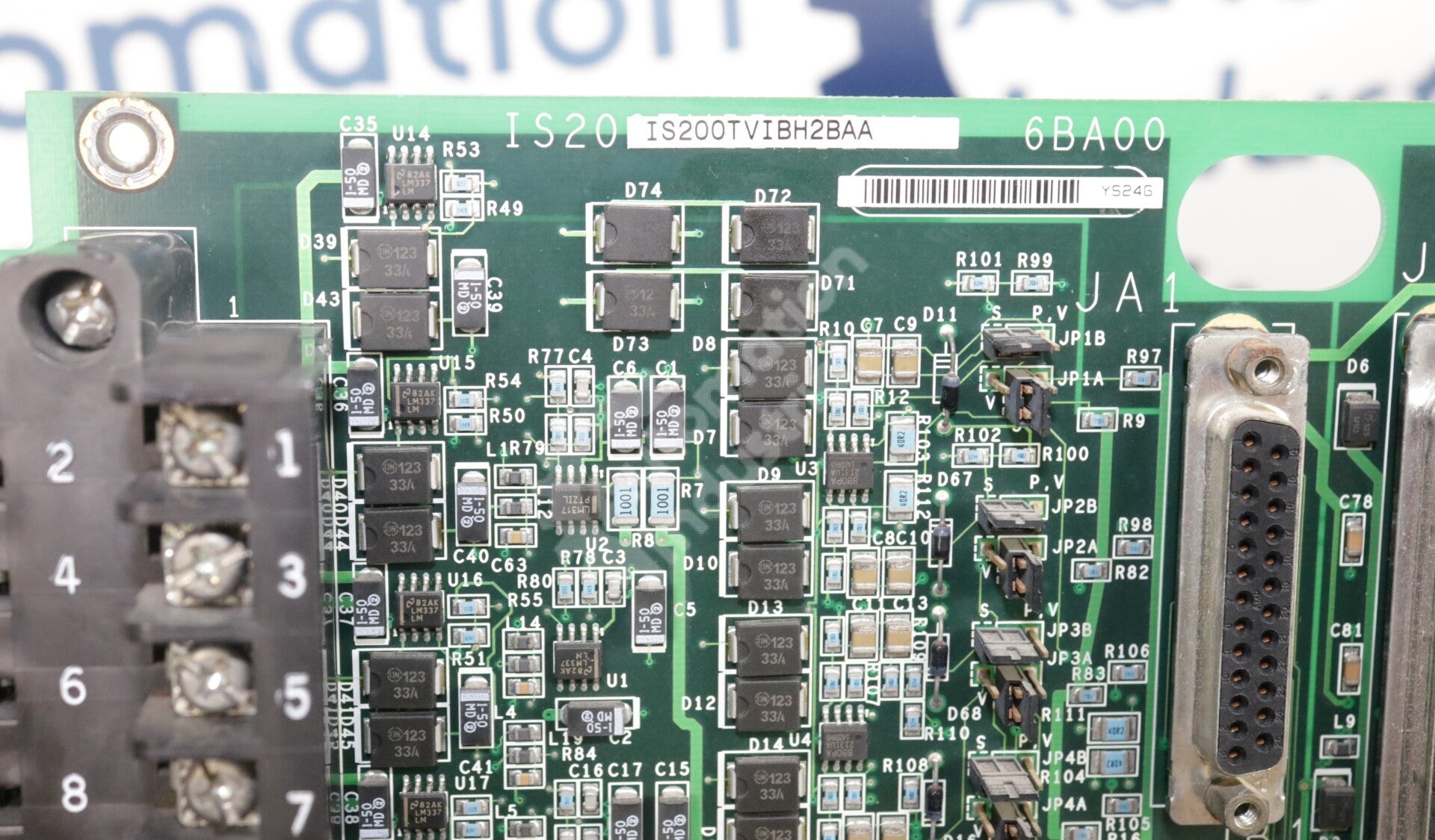 IS200TVIBH2B By General Electric IS200TVIBH2BAA Vibration Terminal Board