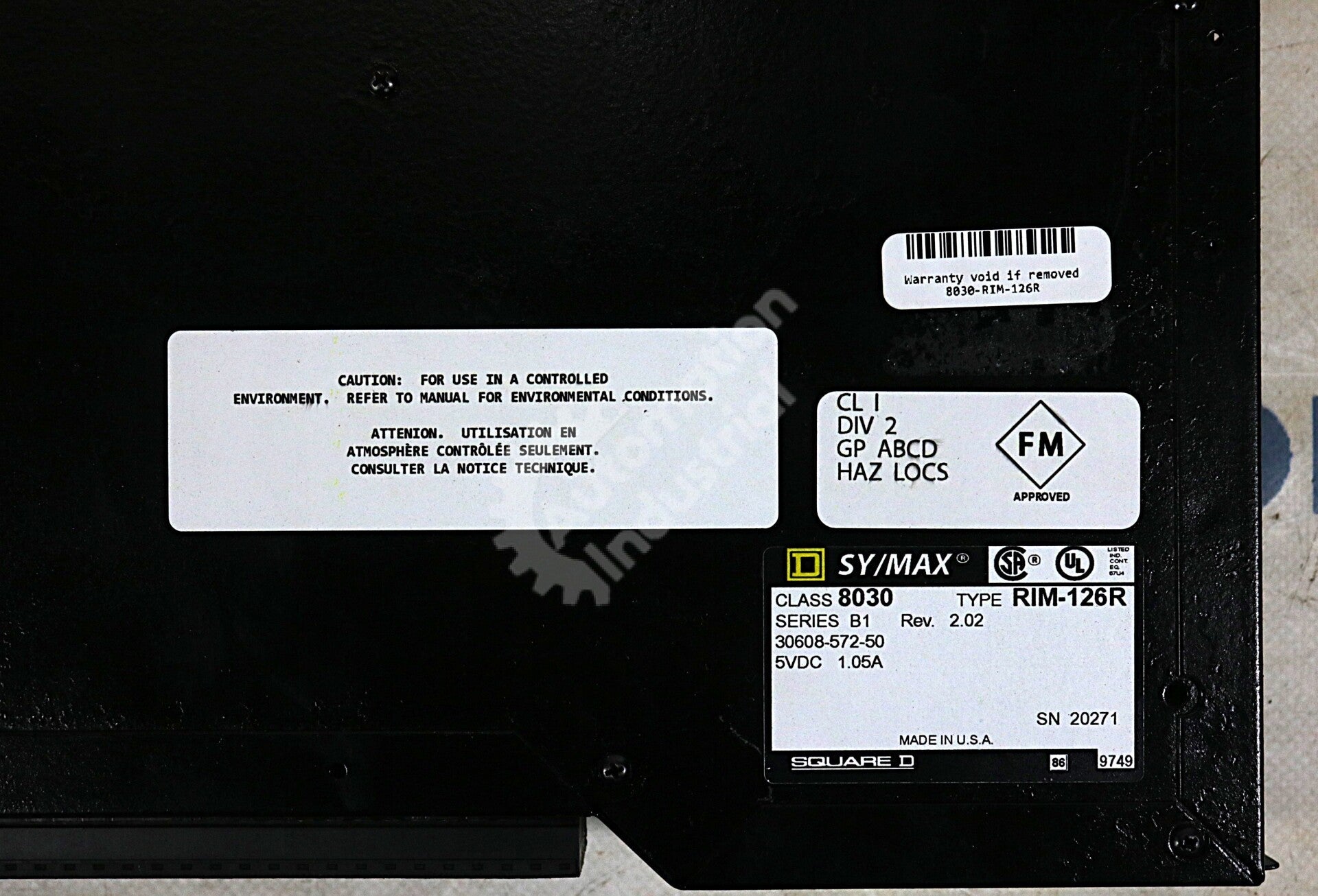 RIM-126R By Square D Sy/Max Class 8030 5VDC Isolated Analog Thermocouple Input