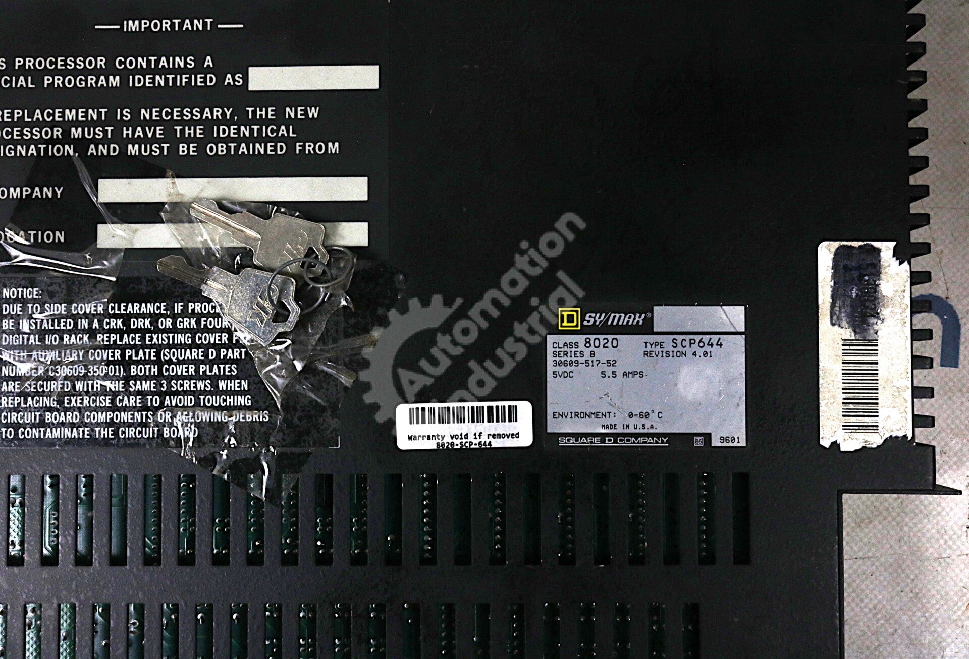 SCP-644 By Square D Sy/Max Class 8020 5VDC 600 Processor Model