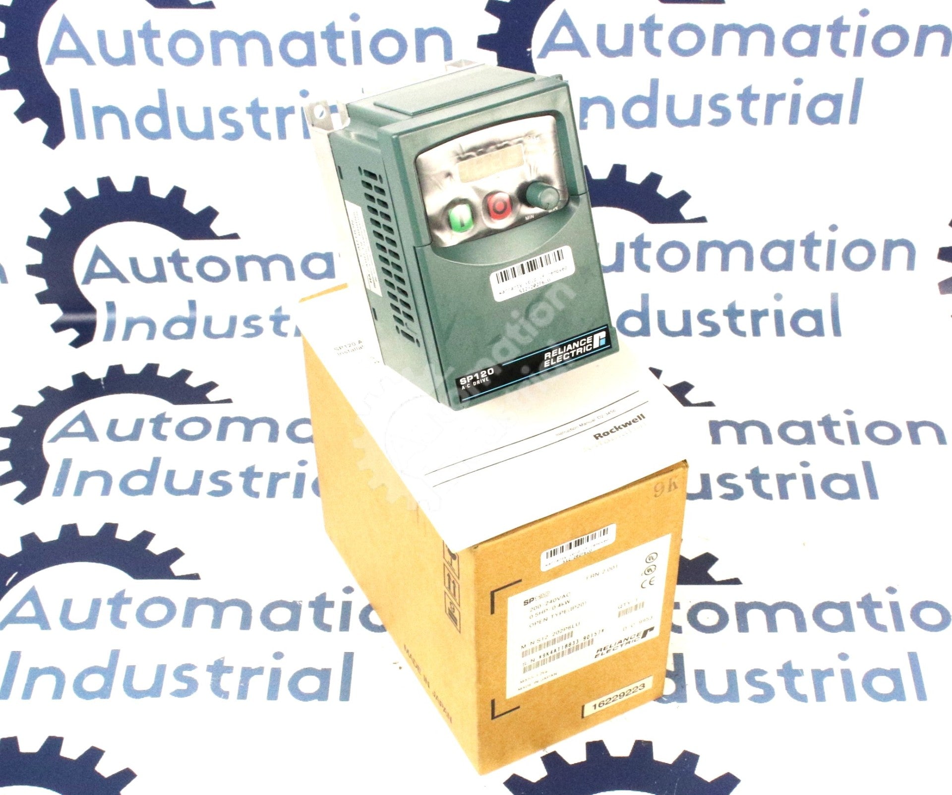 S12-202P6LU by Reliance .5HP 240V Drive SP120 New Surplus Factory Package