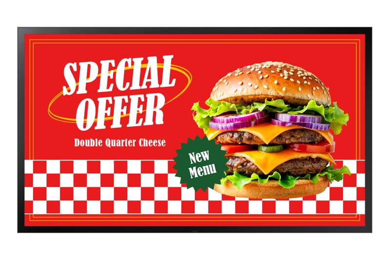 Samsung 46" High Brightness Commercial LCD Signage Outdoor Display
