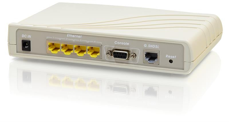 SHDTU03bF-ET10RS LAN Extender 2 wire 5.7Mbps G.SHDSL.bis ATM modem router, AC powered
