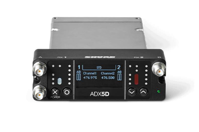 Shure ADX5D Portable Receiver, 606-810 Mhz