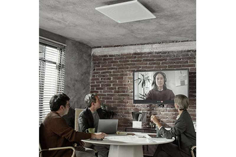 Shure Integrated Conferencing Ceiling Array, White Square 60cm Loudspeaker