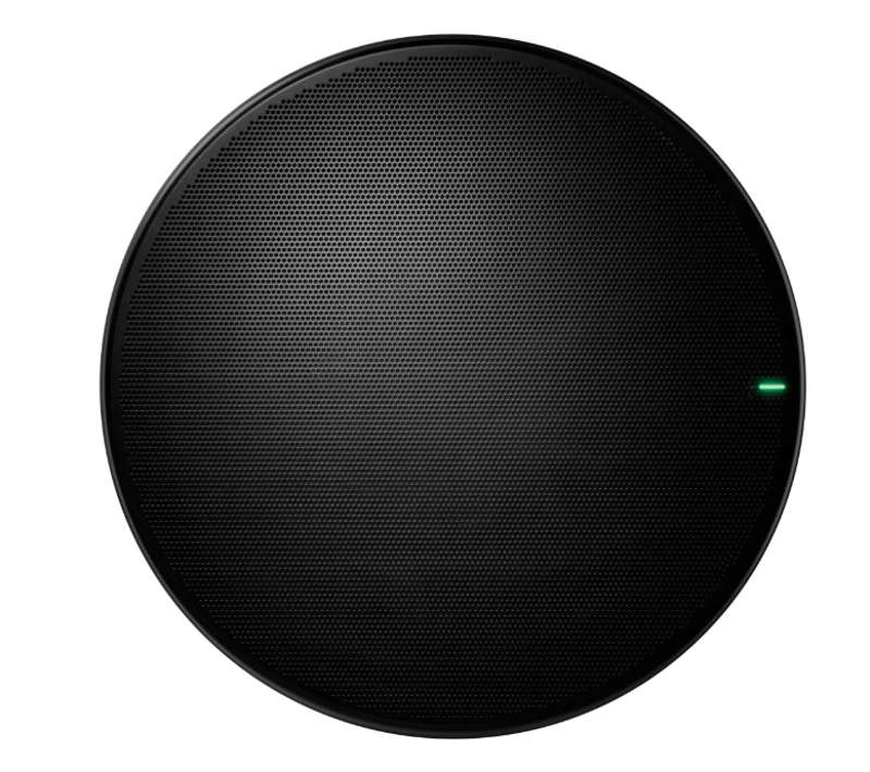 Shure MXA925 Ceiling Array Microphone, Black, Round