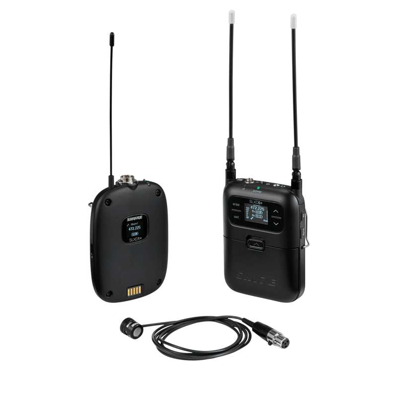 Shure SLXD15+/85M Wireless System with SLXD5 Portable Plug On Transmitter and WL185 Lavalier G57 Band