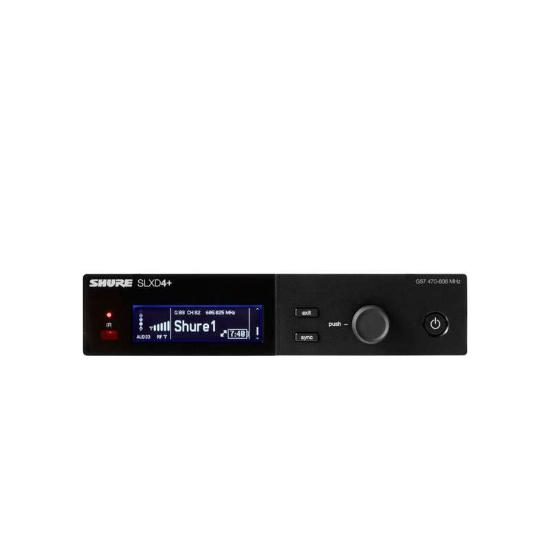 Shure SLXD4+ Digital Single Channel Wireless Receiver G57 Band