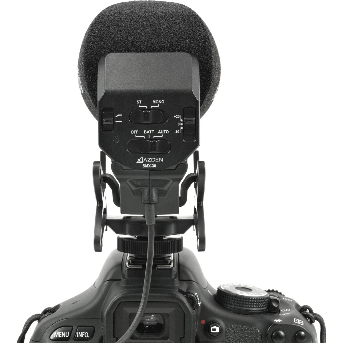 Azden Stereo/Mono Switchable Video Mic with +20dB Boost