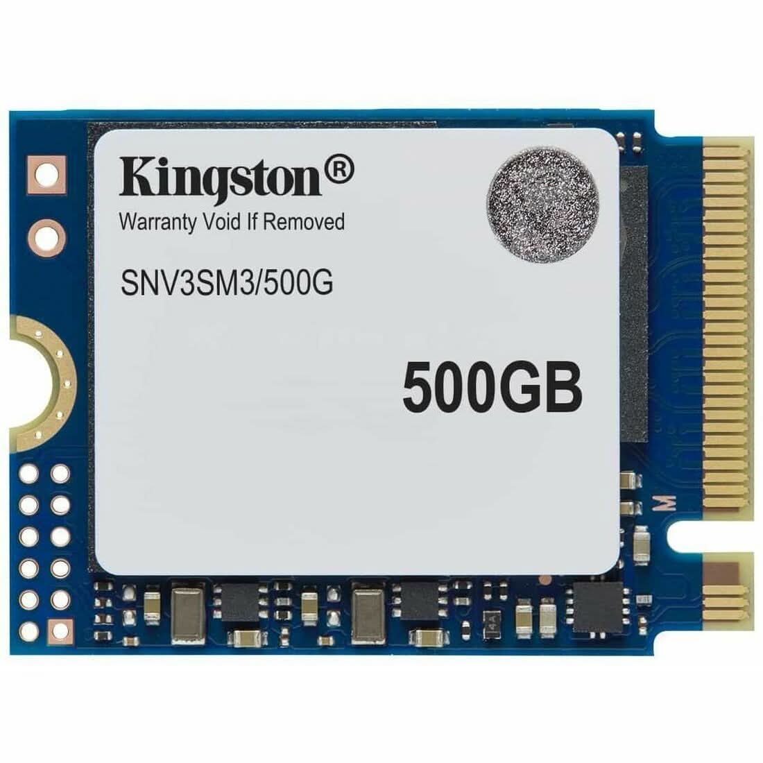 Kingston SNV3SM3/500G NV3 500GB PCI Express NVMe 4.0 x4 M.2 2230 Internal Solid State Drive