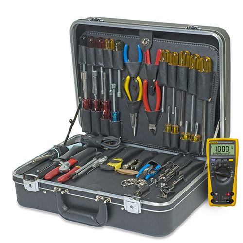 SPC47D-01 Standard Field Engineer Tool Kit w/DMM, 6" Molded Case