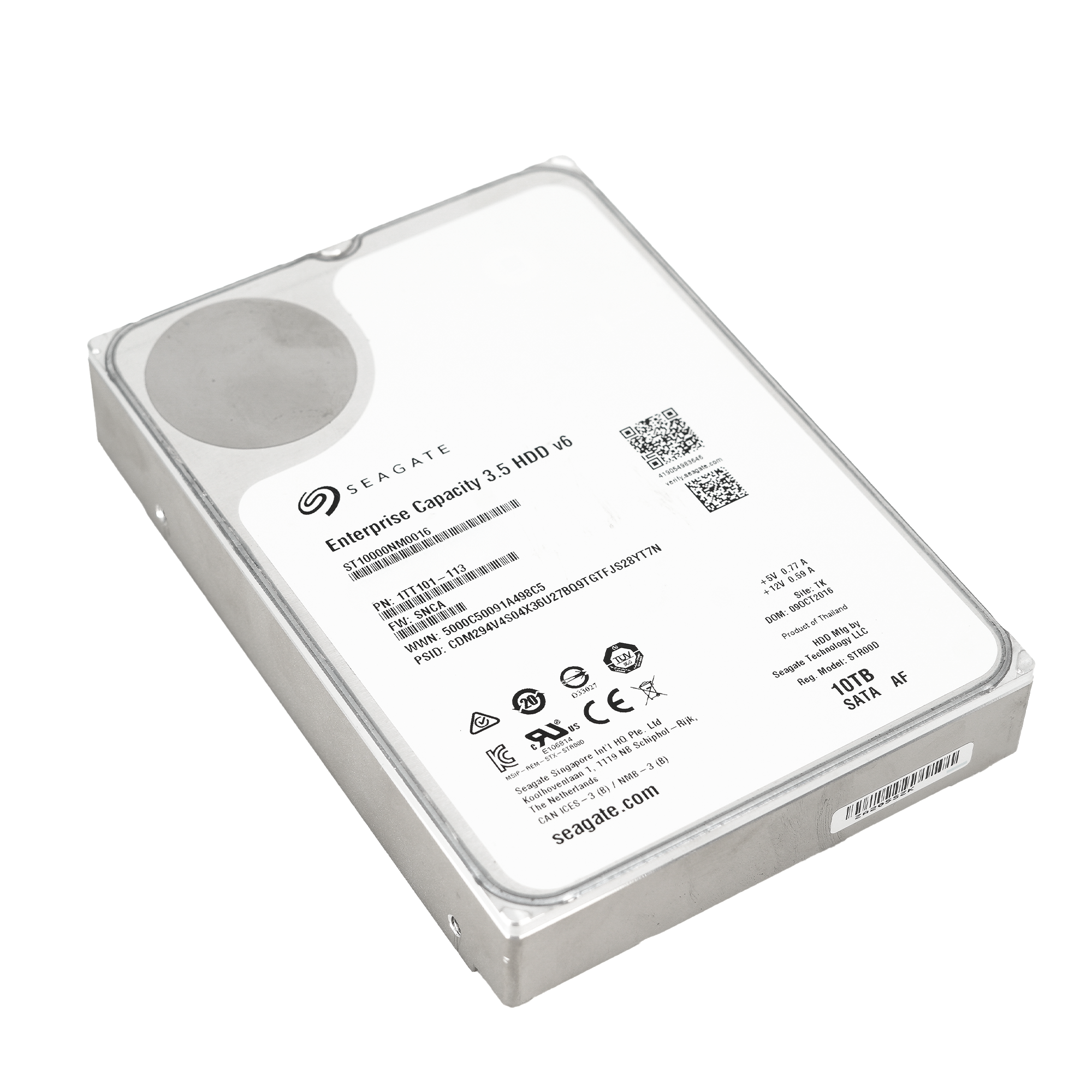 Seagate Exos X10 ST10000NM0016 10TB 7.2K RPM SATA 6Gb/s 512e 256MB 3.5" Hard Drive