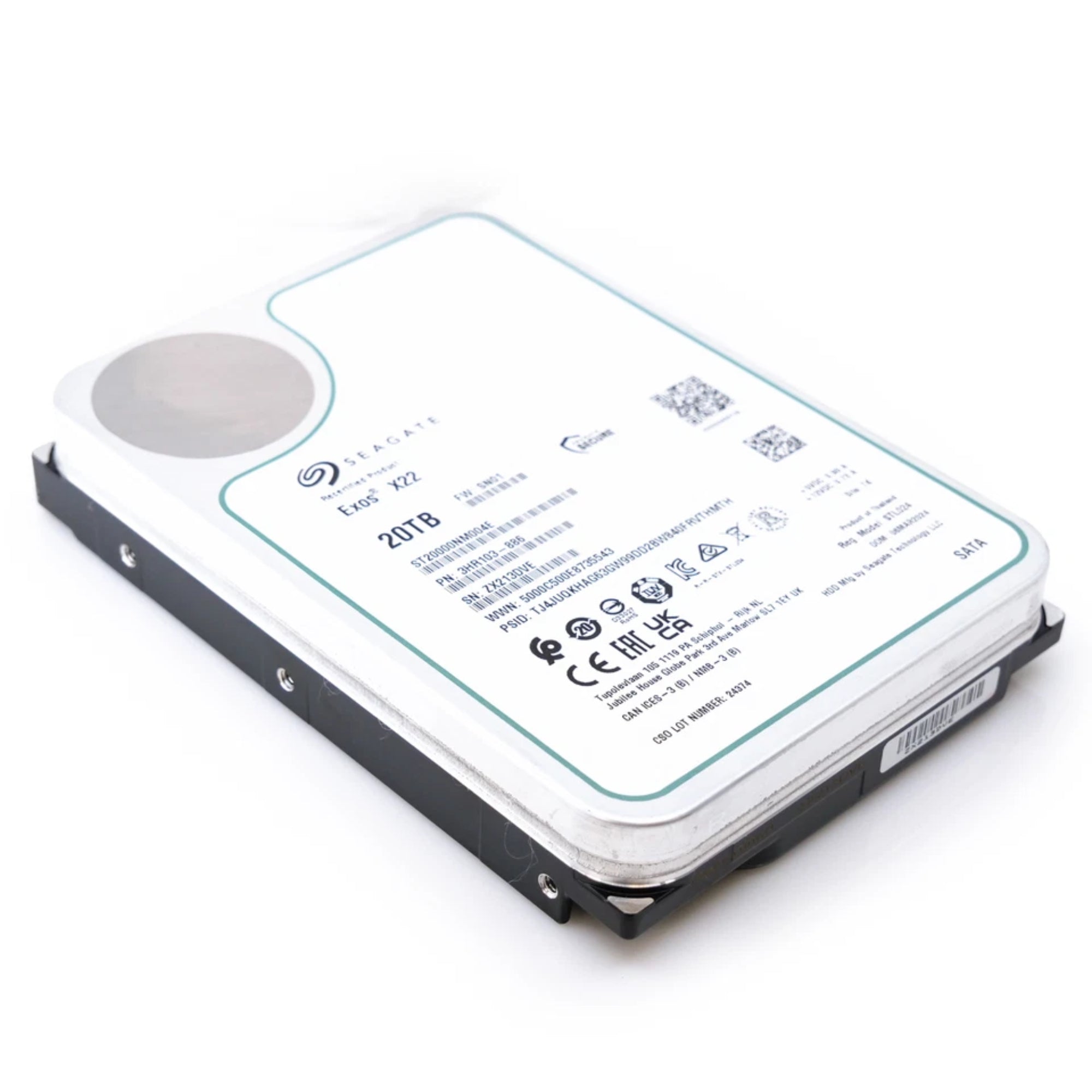 Seagate Exos X22 ST20000NM004E 20TB 7.2K RPM SATA 6Gb/s 512e 3.5in Refurbished HDD