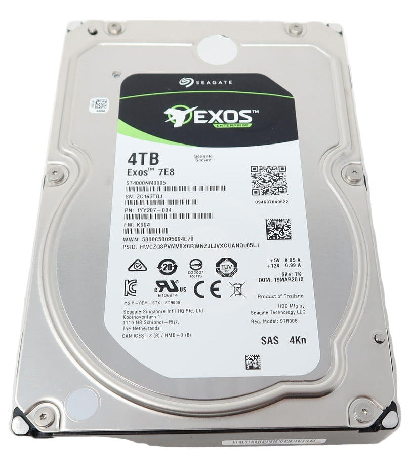 ST4000NM0095 Seagate 4TB SAS 3.5" 7.2K 12Gb/s 4Kn Hard Drive