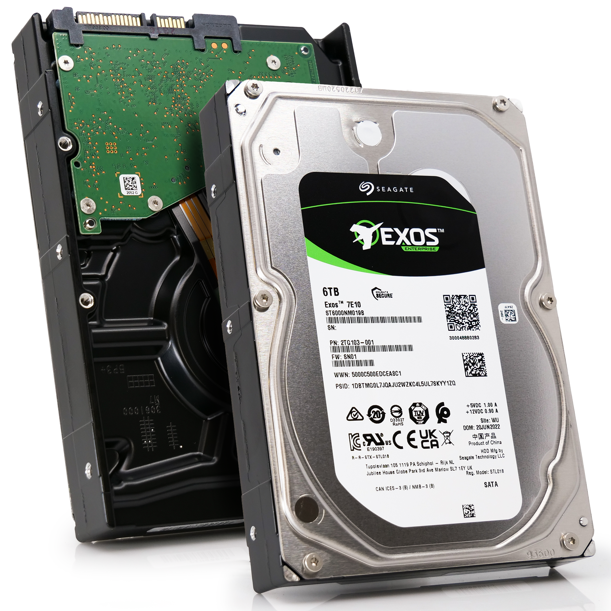 Seagate Exos ST6000NM019B 6TB 7200K RPM SATA 6Gb/s 3.5in Hard Drive