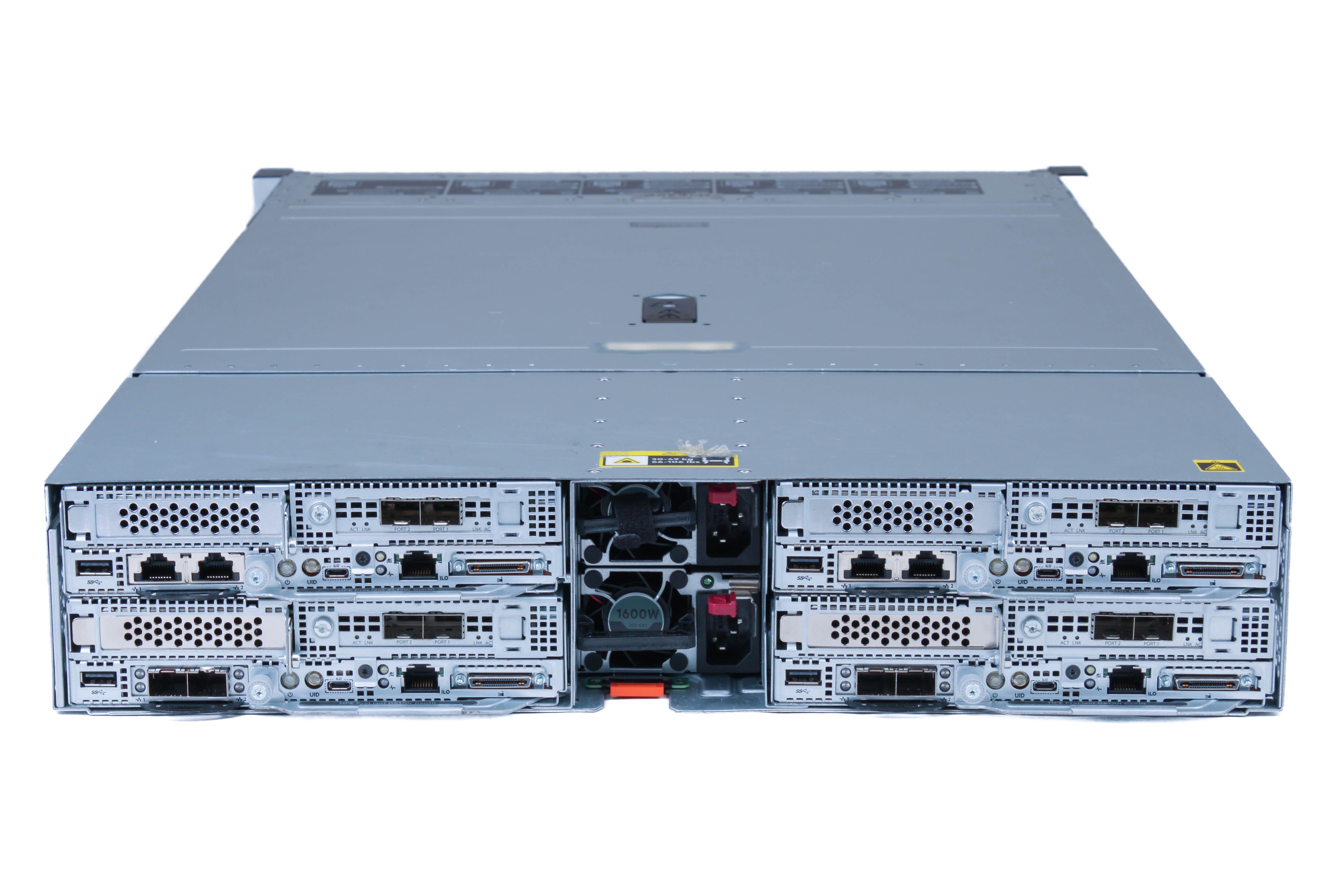 HPE ProLiant DX2600 G10 24-bay Enclosure 4x XL170r Node Servers With 2x Gold 5220 2.2GHz = 36 Cores - 128GB RAM Each