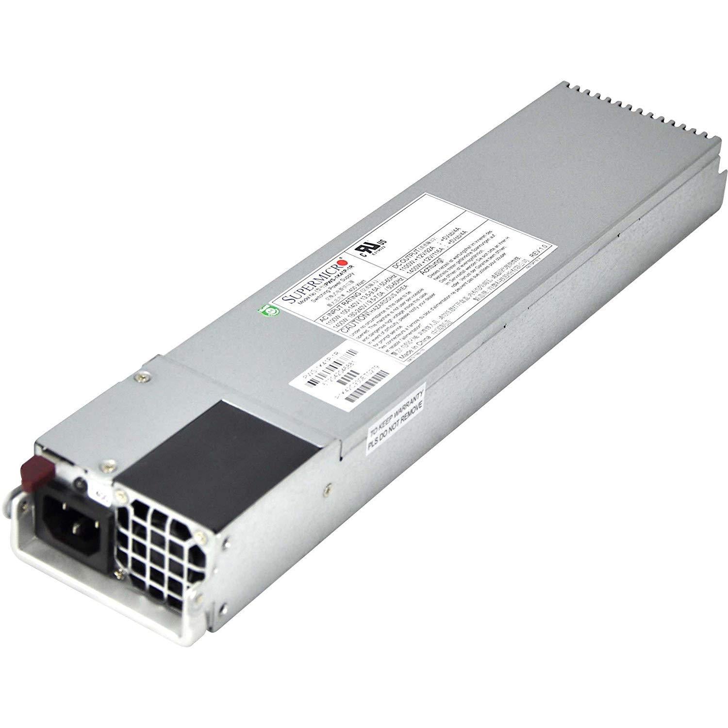 Supermicro PWS-1K41P-1R, 1400W 1U Gold Level Pws with Pm Bus & WX3-FoxTI