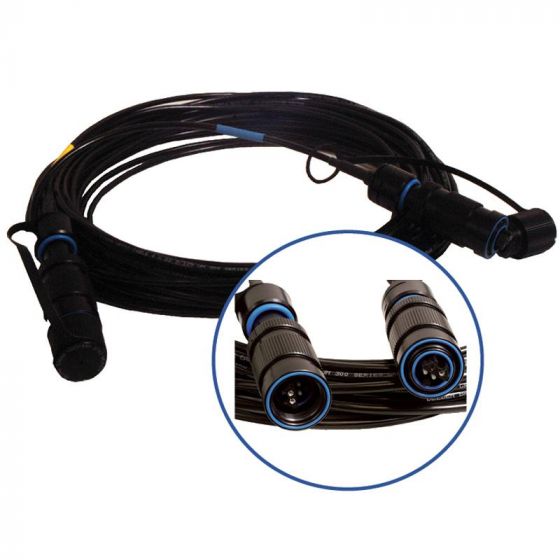 FOSCO Blue Delphi 12-channel Jam-Nut Receptacle to ST - SM 1 Foot