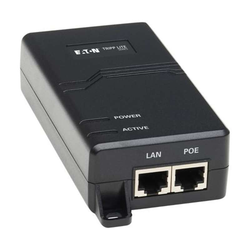 Tripplite Gigabit PoE+ Midspan Active Injector, 30W, 1 Port