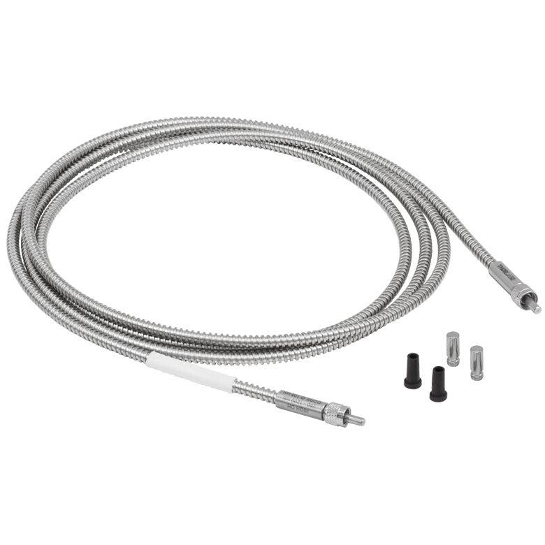 TH-BFL200HS02 - Round-to-Linear Bundle, 7 x Ø200 µm Core Fibers, High-OH, SMA, 2 m Long