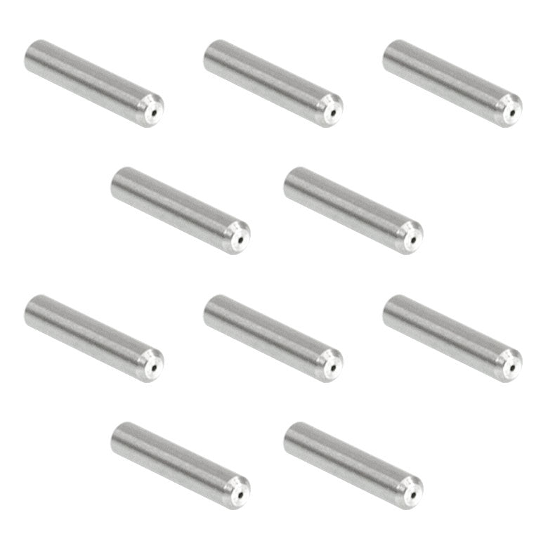 TH-SFLC440-10 - Ø1.25 mm, 6.4 mm Long SS Ferrule for MM Fiber, Ø440 µm Bore Size, 10 Pack