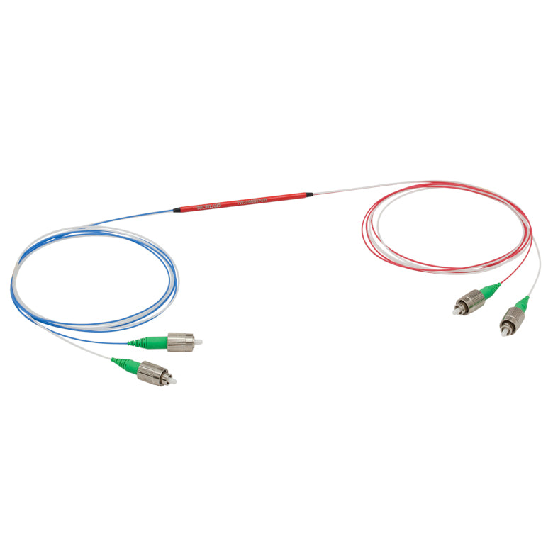 T-TW2000R1A2B - 2x2 Wideband Fiber Optic Coupler, 2000 ± 200 nm, 99:1 Split, SMF-28 Fiber, FC/APC